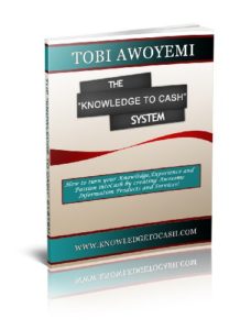 Knowledge to Cash Book by Tobi Awoyemi