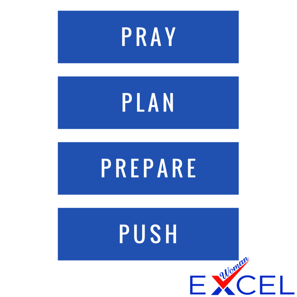 Pray, Plan, Prepare, Push